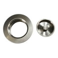 thumbnail image 4 of Westbrass Kitchen Sink Disposal Drain Flange Trim and Stopper Set, Polished Nickel, 4 of 5