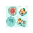 thumbnail image 2 of 29pz Cocina De Juguete De Niña Luz Sonido Agua Vapor Spray Marrón verde, 2 of 5