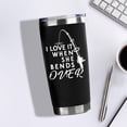 thumbnail image 2 of Fishing Gifts For Men Gifts for Fathers Day 20oz Black Born To Fish Forced to Work Travel Tumbler Birthday Christmas Gifts For Grandpa Dad Uncle Boyfriends Fishing Lover Travel Cup With Lid Straw, 2 of 7