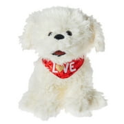 Way To Celebrate Valentine's Day Sitting Cream Puppy Plush