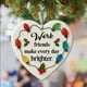 thumbnail image 5 of Decoraciones navideñas, adornos navideños, corazón de cristal marino con forma de corazón, decoración de la amistad, recuerdo de la amistad, adorno de corazón de la amistad para el árbol de Navidad, a, 5 of 5