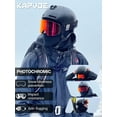 thumbnail image 2 of KAPVOE Ski Goggles Photochromic & Color - Anti-fog Magnetic Flip-Up Lens OTG UV400 Protection Helmet Compatible, 2 of 6