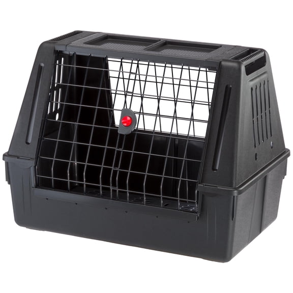 Ferplast Atlas Scenic Small Dog & Cat Pet Kennel for SUV & Hatchback Vehicles, Black