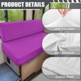 thumbnail image 6 of XYZCANDO Lilac Print RV Dinette Cushion Covers Stretchable Couch Cushion Covers Solid Color Print Washable Slip Covers for Loveseat Sofa Slip Covers for 2 Seat Cushion Couch Designed Gifts, 6 of 7