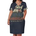 thumbnail image 2 of Vestido de bolsillo suelto Stay Puft Marshmallows 1984 Vestido de noche para mujer Vestidos de verano para mujer 2025, 2 of 6