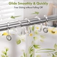 thumbnail image 5 of Bathway Plastic Shower Curtain Rings, 12 Pcs Clear Shower Curtain Hooks, O Shape Shower Curtain Hooks Rings, Easy to Snap Closure Shower Hooks for Shower Curtain and Liner Bathroom, 5 of 8