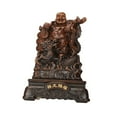 thumbnail image 4 of Buddha Sculpture, Laughing Buddha Figurine Artwork Ornament Feng Shui Chinese Buddha Statue, Sitting Buddha Statue for Garden Outdoor Car Home Style A, 4 of 8