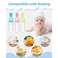 thumbnail image 5 of 4 Pack Baby Food Feeder, 4 Oz Silicone Baby Feeder, 1 Colors Baby Food Dispensing Spoon, Baby Food Squeeze Spoon for Boys Girl Kids Toddlers, 5 of 8