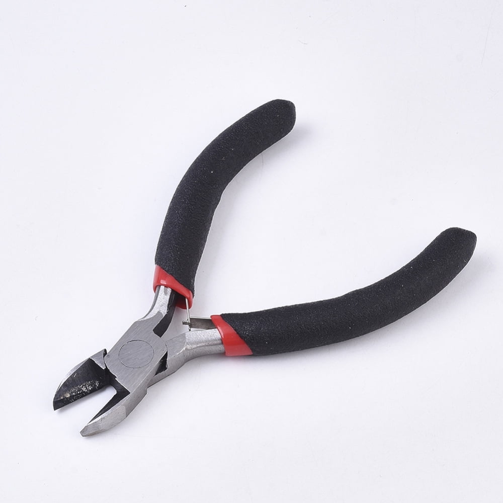 1 Set 45# Steel Jewelry Plier Sets Wire Round Nose Plier Chain Nose Plier with Cutter and Side Cutting Plier Mixed Color 14x6.5x1.4cm 5pcs/set