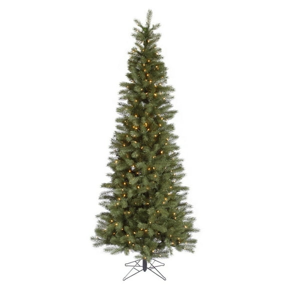 Vickerman 21880 - 6.5' x 34" Blue Albany Spruce Slim 270 Warm White LED Lights Christmas Tree (A114466LED)