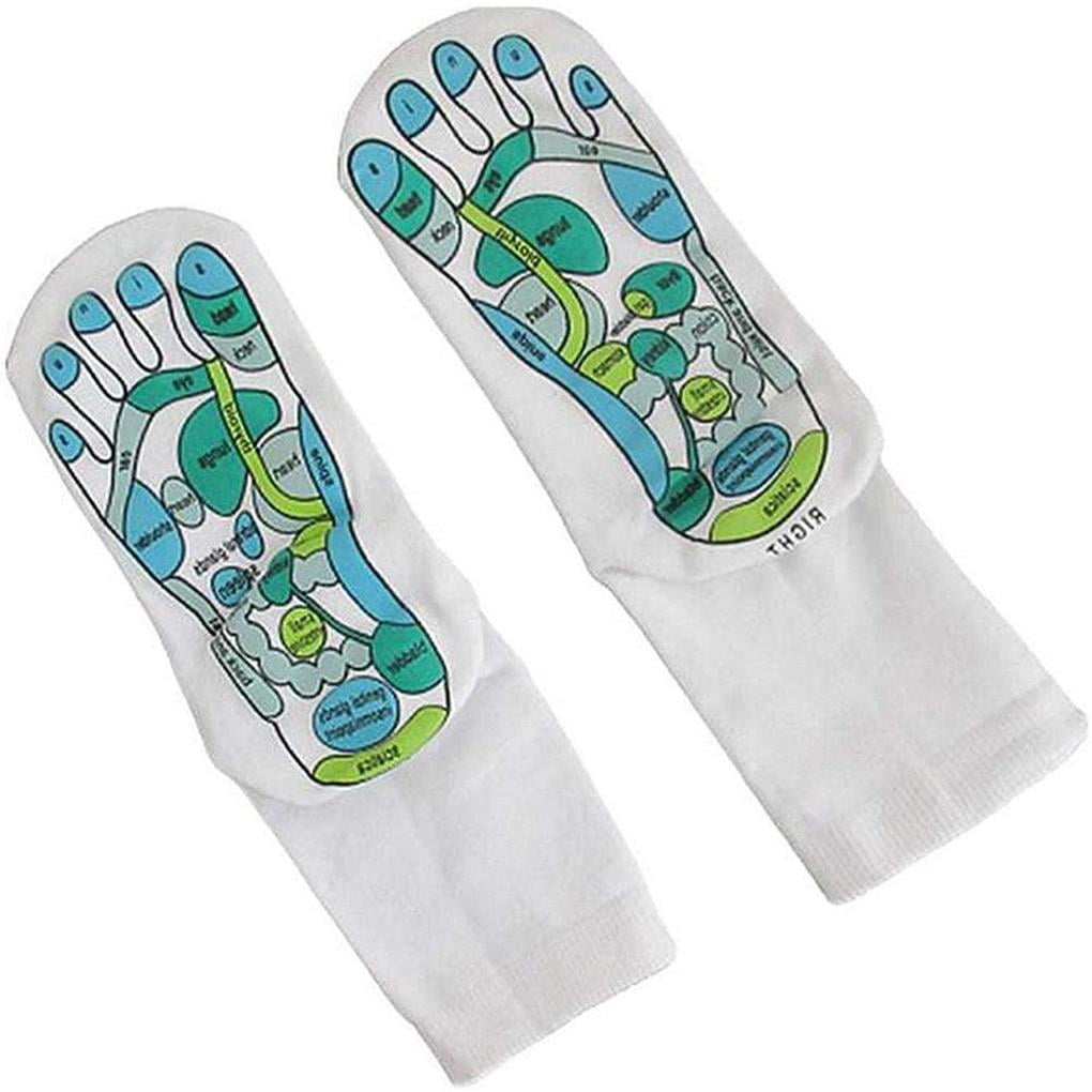 Buy Acupressure Reflexology Socks for Feet Foot Massage Reflection Area ...