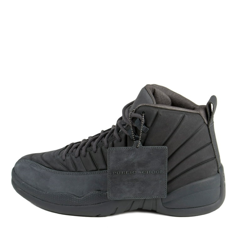 Nike Mens PSNY Public School x Air Jordan 12 Retro Dark Grey/Black  130690-003