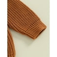 thumbnail image 6 of Bagilaanoe Toddler Baby Girl Boy Knitted Sweater Long Sleeve Pullover 3M 6M 12M 18M 24M 3T Kids Warm Jumpers Tops Fall Loose Knitwear, 6 of 9