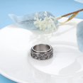 thumbnail image 3 of YAZI Stainless Steel Spinner Rings Fidget Band Rings Moon Star Flower Butterfly Anxiety Rings for Women Men, 3 of 13