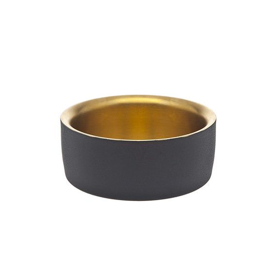 Godinger Black and Gold Coasters for Drink Spill Tabletop Protector