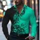 thumbnail image 1 of Camisa con estampado de calle informal para hombre nueva de , de lujo, a la moda, de alta calidad, con solapa y manga larga, talla grande, 1 of 6