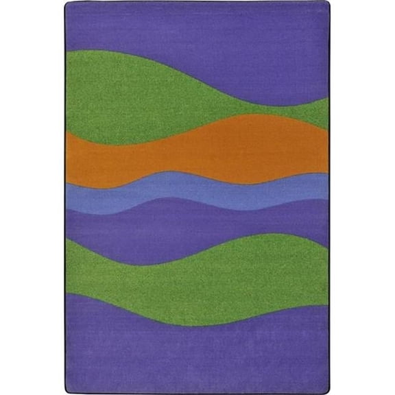 Flow Teen Area Rugs - 7 ft. 8 in. x 10 ft. 9 in. - Violet