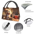 thumbnail image 4 of Fotbe Cartoon Cooking Cat Bolsa Térmica Portátil con Estampado, Bolsa de Entrega de Alimentos Aislada, Bolsa Reutilizable de Gran Capacidad para Comidas y Supermercado, 4 of 6