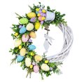 thumbnail image 1 of CSChome Easter Wreath Easter Wreath – Flat Printing Egg Garland Pendant Hanging Rabbit Decoration Home Decor, 1 of 6