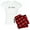 With Red Plaid Pant, variant on CafePress - Just Married Women's Light Pajamas - Women's Short Sleeve Print T-Shirt and Pants Light Cotton Pajama Set