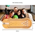 thumbnail image 2 of Mini Wooden Tabletop Bowling Game Desk Decoration Kids Toys, 2 of 4
