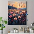 thumbnail image 4 of Qisvanset Framed Canvas Wall Art 12x16 Inch Wildflower Meadow Pastel Farmhouse Nature Wall Decor, 4 of 5
