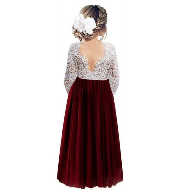 Vestido de fiesta transparente de manga larga con falda corta de ballet de tubo recto con espalda de encaje para niñas y mujeres