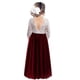 thumbnail image 1 of Vestido de fiesta transparente de manga larga con falda corta de ballet de tubo recto con espalda de encaje para niñas y mujeres, 1 of 6