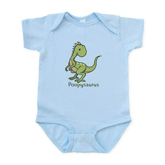 CafePress - Poopysaurus Infant Bodysuit - Baby Light Bodysuit, Size Newborn - 24 Months