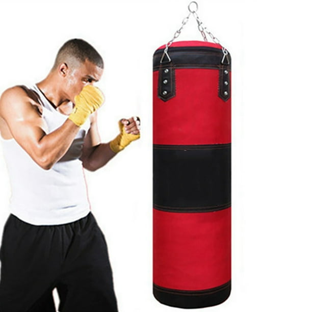 Sac de Boxe Frappe Adulte - Cuir PU de Haute Qualité, Lourd