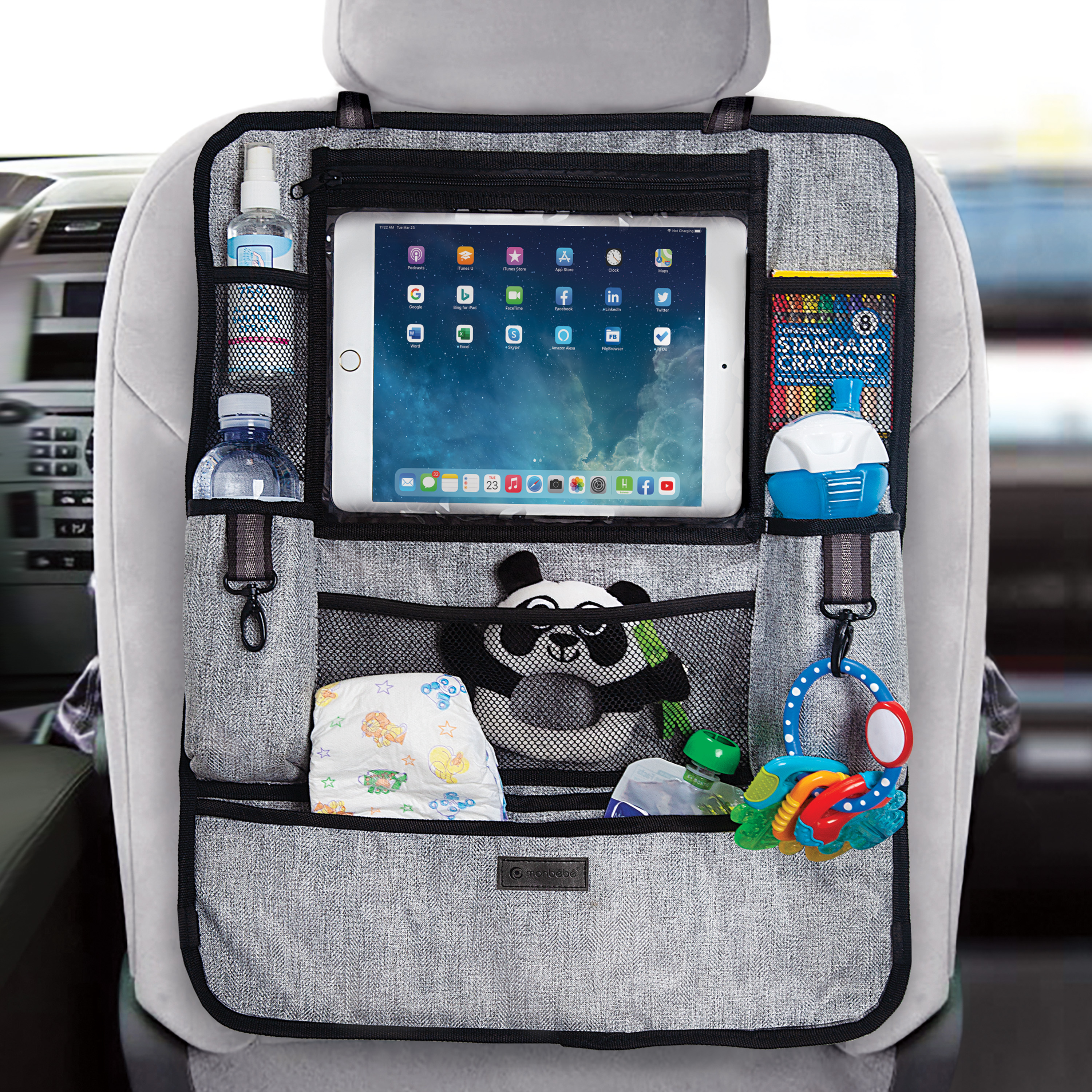 Monbebe Backseat Organizer with Tablet Pocket photo 3