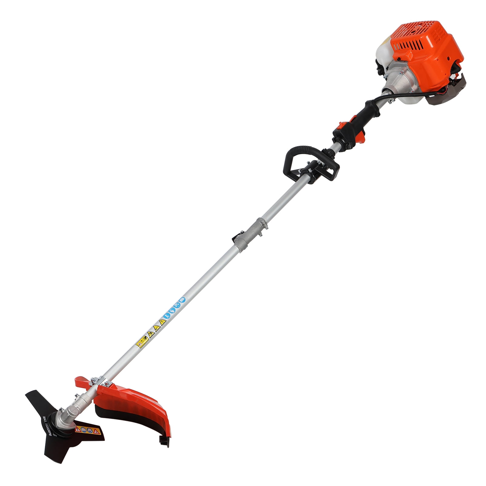 WETS 5 in 1 Lawn Mower, 52CC Gas Weed Trimmer, Cordless Hedge Trimmer, 2-Stroke Brush Cutter, Handheld Chainsaw Hedge Pruner