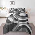 thumbnail image 2 of Erosebridal Abstract Circle Spiral Bedding Twin Comforter Set, Gray Down Comforter, Geometry Room Decor Ultra Soft 2-Piece, 2 of 8