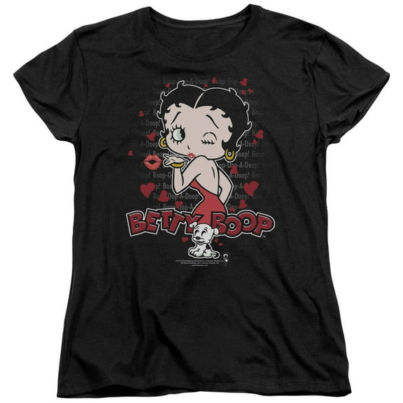 Betty Boop - Classic Kiss - Women's Short Sleeve Shirt - X-Large