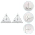 thumbnail image 2 of 2Pcs Patchwork Ruler Quilting Ruler Triangle Patchwork Cutting Template Quilting Template Ruler, 2 of 8