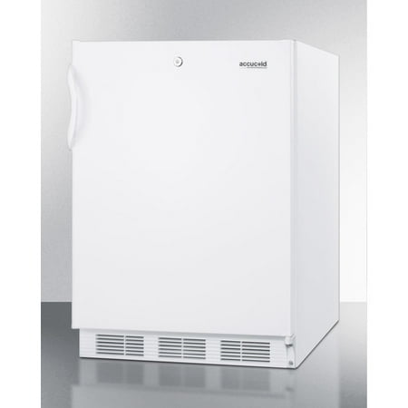 Summit Appliance Accucold ADA Compliant 24-inch 5.1 cu. ft. Undercounter Refrigerator with Freezer