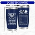 thumbnail image 2 of Tumbler For Dad - The Man, The Myth, The Legend Tumbler - Papa Cups From Daughter, Son, Best Dad Ever Gifts, Travel Cup for Father, New Daddy, Dad - Birthday Fathers Day Gift 20oz Tumbler, 2 of 6