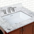thumbnail image 6 of Miseno MNO1713BWH 17 x 13 in. Rectangular Undermount Bathroom Sink with Rear Overflow, White, 6 of 7