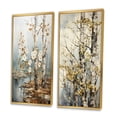 thumbnail image 3 of Designart "White Gray Tree Sycamore Euphony" Tree Sycamore Framed Wall Art Set Of 2 - Multi-Color Floral Framed Wall Art Set Of 2, 3 of 7