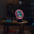 thumbnail image 3 of Colorful Gradient 3D Visual Stereo Light LED Remote Control Night Light, 3 of 5