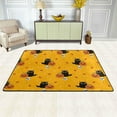 thumbnail image 2 of Dreamtimes Cute Black Cat Pumpkin Non-Slip Area Rug 36"x24", Halloween Yellow Floor Carpet Comfort Floor Mats Decor for Indoor Front Porch,Living Room, Bedroom,Kitchen, 2 of 7