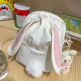 thumbnail image 3 of Bolsos Cruzados Bonitos bolsos cruzados de conejo, bolsos de hombro simples con colgante Kawaii (blanco) Likrtyny Para Estrenar, 3 of 9