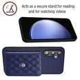 thumbnail image 4 of Allytech Galaxy S23 FE Wallet Case with Shoulder Strap, RFID Blocking Luxury PU Leather Shockproof Cards Slots Stand Anti-Scratch Magnetic Closure Phone Case for Samsung Galaxy S23 FE, Blue, 4 of 9