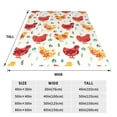 thumbnail image 3 of Sikiie Flower Chicken Ultra-Soft Micro flannel Blanket Luxury All Seasons Warm Blanket for Bedding Sofa and Travel (4 sizes)-80"x60", 3 of 7