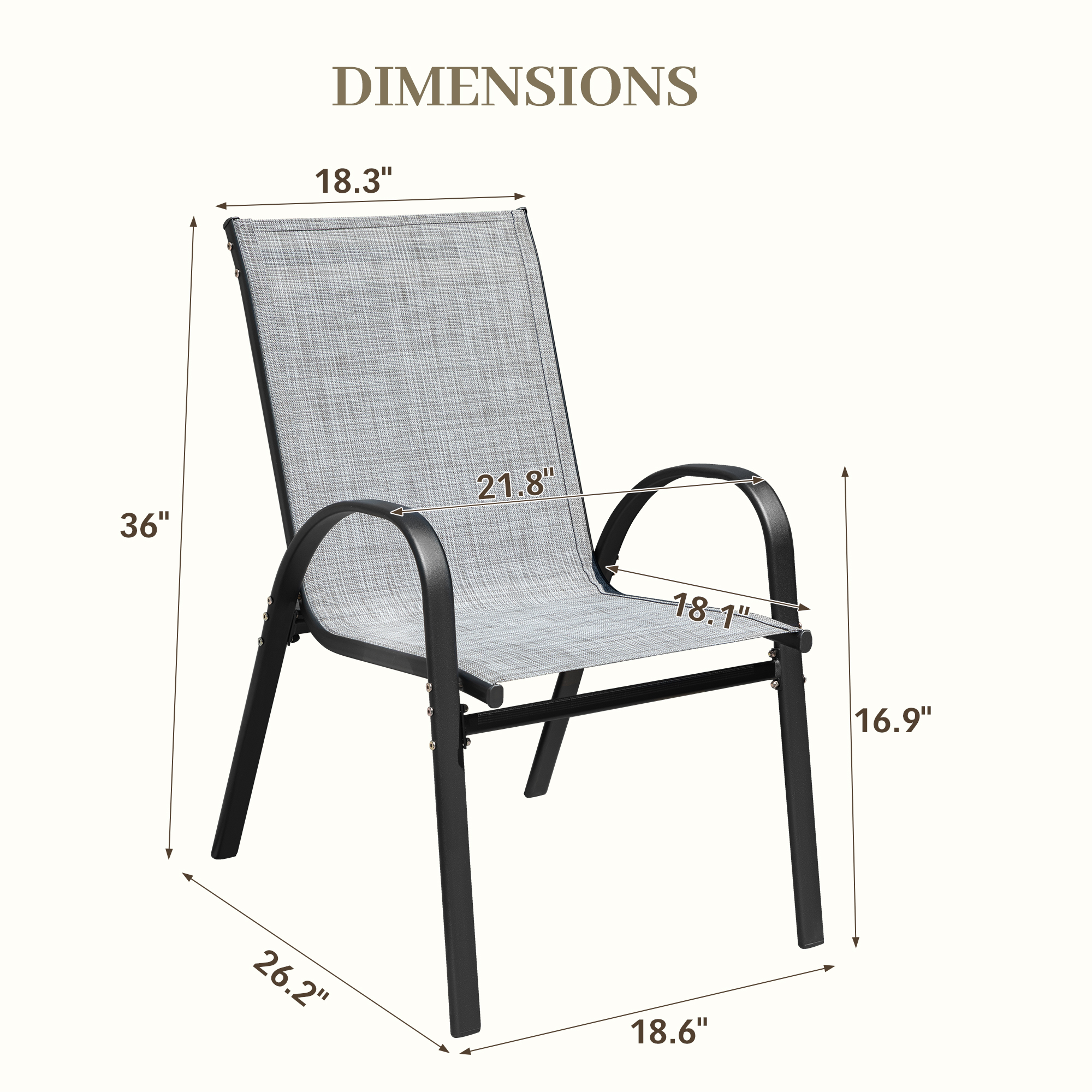 Vineego Dining Chairs Set of 4 Modern Kitchen Dinner Chairs with Metal Legs, Curved Armchairs Accent Chairs, Reading Chair, Bar Office Chair , Gray