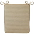 thumbnail image 3 of Klear Vu Porch Rocking Chair Cushions Set, Suitable for Living Room Rockers, Stylish Seat and Back Pads Include Fabric Ties, 20" X 17" X 2, Natural, 3 of 4