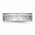 thumbnail image 3 of Stainless Steel Polished with CZ Ring Size: 8; for Adults and Teens; for Women and Men, 3 of 6
