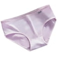 thumbnail image 2 of rygai Women Underpants Lace Breathable Mid Waist Soft Anti-septic Cotton Elastic Candy Color Lady Panties Inner Wear Clothes,Purple L, 2 of 8