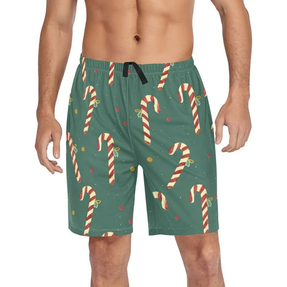 joogoo Mens Swim Trunks Candy Christmas Beach Shorts Drawstring Elastic Waist Swimwear Bathing Suits L