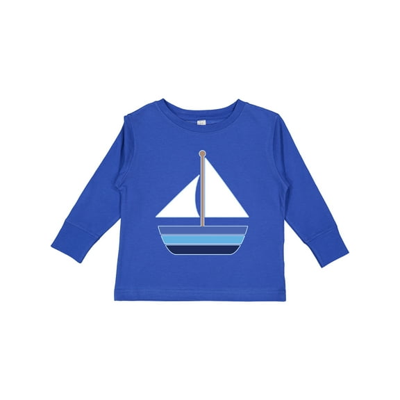 Inktastic Sailboat Nautical Sailing Boys or Girls Long Sleeve Toddler T-Shirt